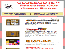 Tablet Screenshot of games.closeouts.com